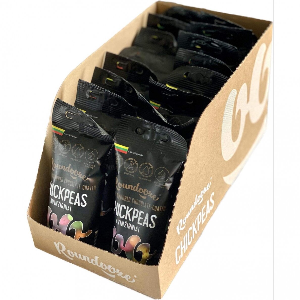 Avinžirniai vaisių skonio šokolade 50g x 20 vnt. Avinžirniai vaisių skonio šokolade 50g x 20 vnt.